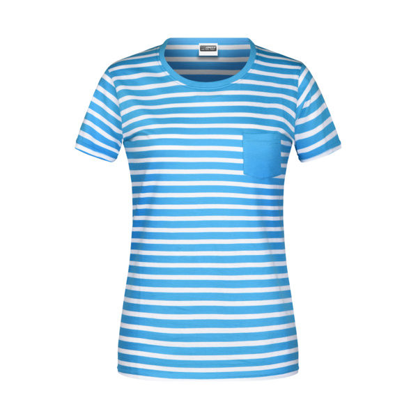 Ladies' T-Shirt Striped Miniaturansicht