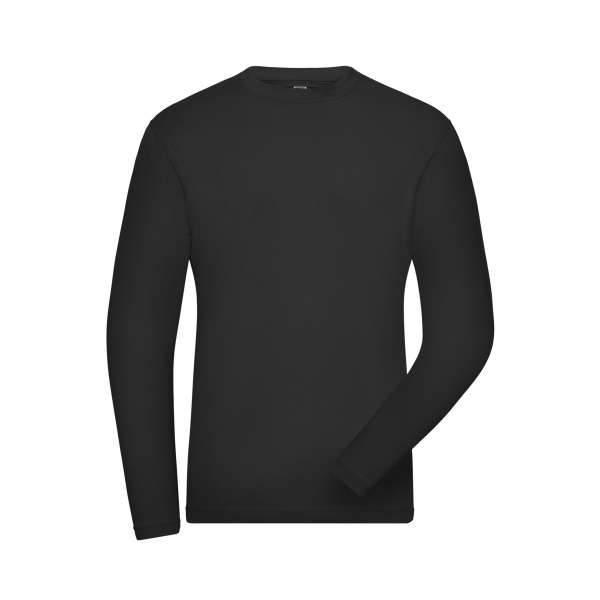 Men's ORGANIC Stretch-Longsleeve Work - SOLID -   OCS Blended Miniaturansicht