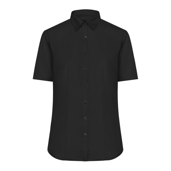 Ladies' Shirt Short-Sleeved Micro-Twill Miniaturansicht