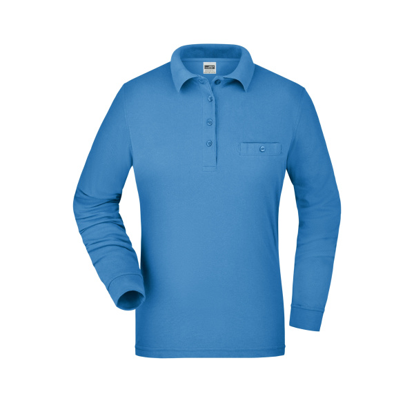 Ladies' Workwear Polo Pocket Longsleeve Miniaturansicht