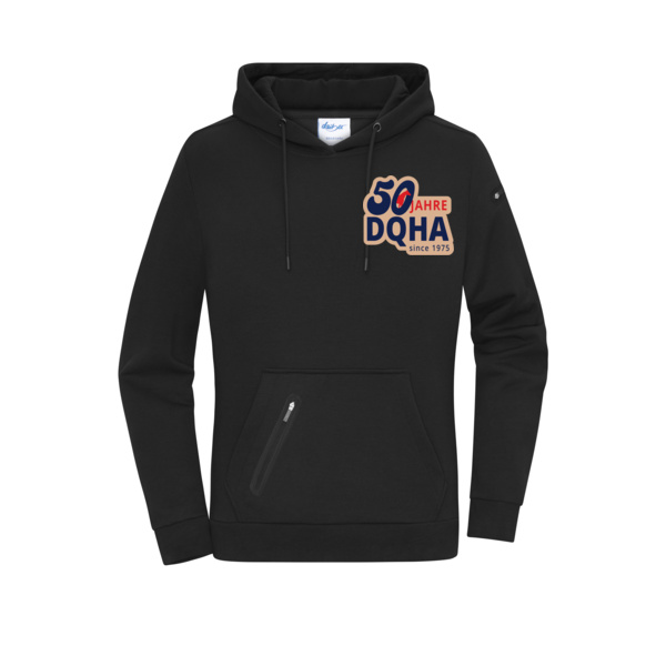 50 Jahre Brustdruck - Ladies' Hoody Interlock Miniaturansicht