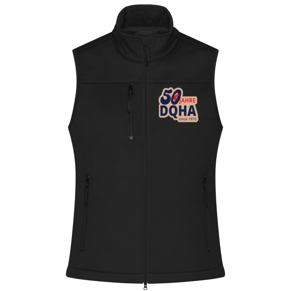 50 Jahre Brustdruck - Ladies' Softshell Vest Miniaturansicht