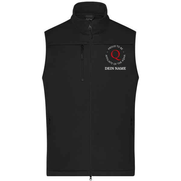 50 Jahre DQHA Multidruck - Men's Softshell Vest Miniaturansicht