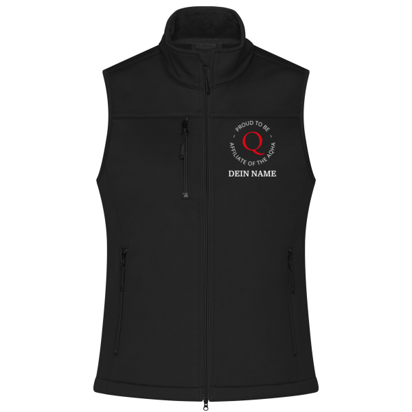 50 Jahre DQHA Multidruck - Ladies' Softshell Vest Miniaturansicht