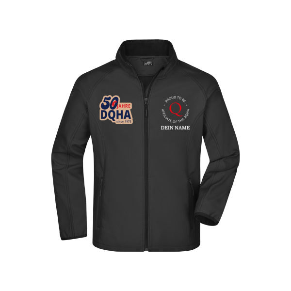 50 Jahre DQHA Multidruck - Men's Promo Softshell Jacket Miniaturansicht
