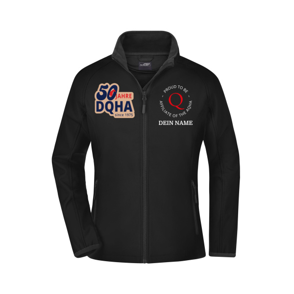 50 Jahre DQHA Multidruck - Ladies' Promo Softshell Jacket Miniaturansicht