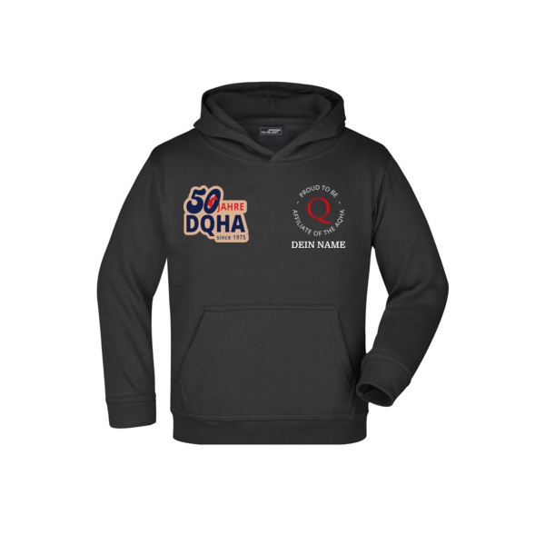 50 Jahre DQHA Multidruck - Hooded Sweat Junior Miniaturansicht