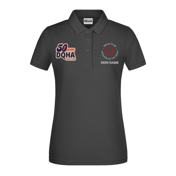 50 Jahre DQHA Multidruck - Ladies' Basic Polo Miniaturansicht