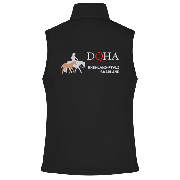 DQHA RLP - Rückenstick - Ladies' Softshell Vest Miniaturansicht