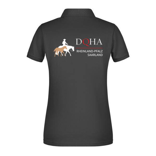 DQHA RLP Rückendruck - Ladies' Basic Polo Miniaturansicht