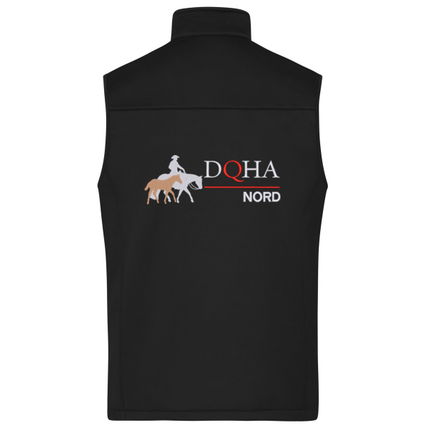 DQHA Nord - Rückenstick - Men's Softshell Vest Miniaturansicht