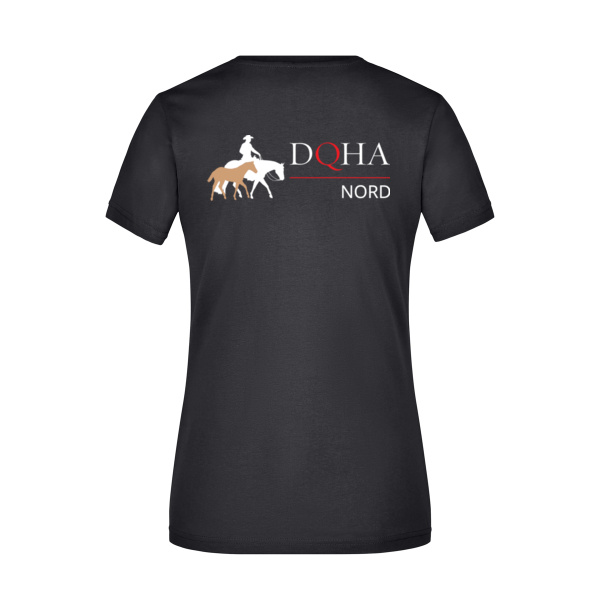 DQHA Nord Rückendruck - Ladies' Slim Fit V-T Miniaturansicht